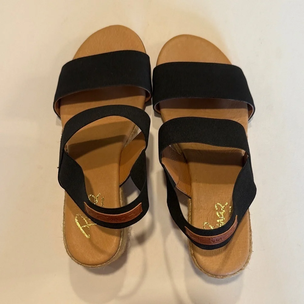Stylish Black and Tan Sandals